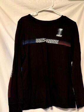 Harley-Davidson Black Long-Sleeve Graphic Tee